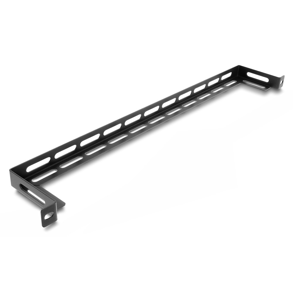 DELOCK cable management panel 67462 για rack 19", 0.5U, βάθος 80mm, μεταλλικό, μαύρο