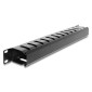 DELOCK cable management 67628 για rack 19"/1U, με βούρτσα προστασίας, μεταλλικό, μαύρο