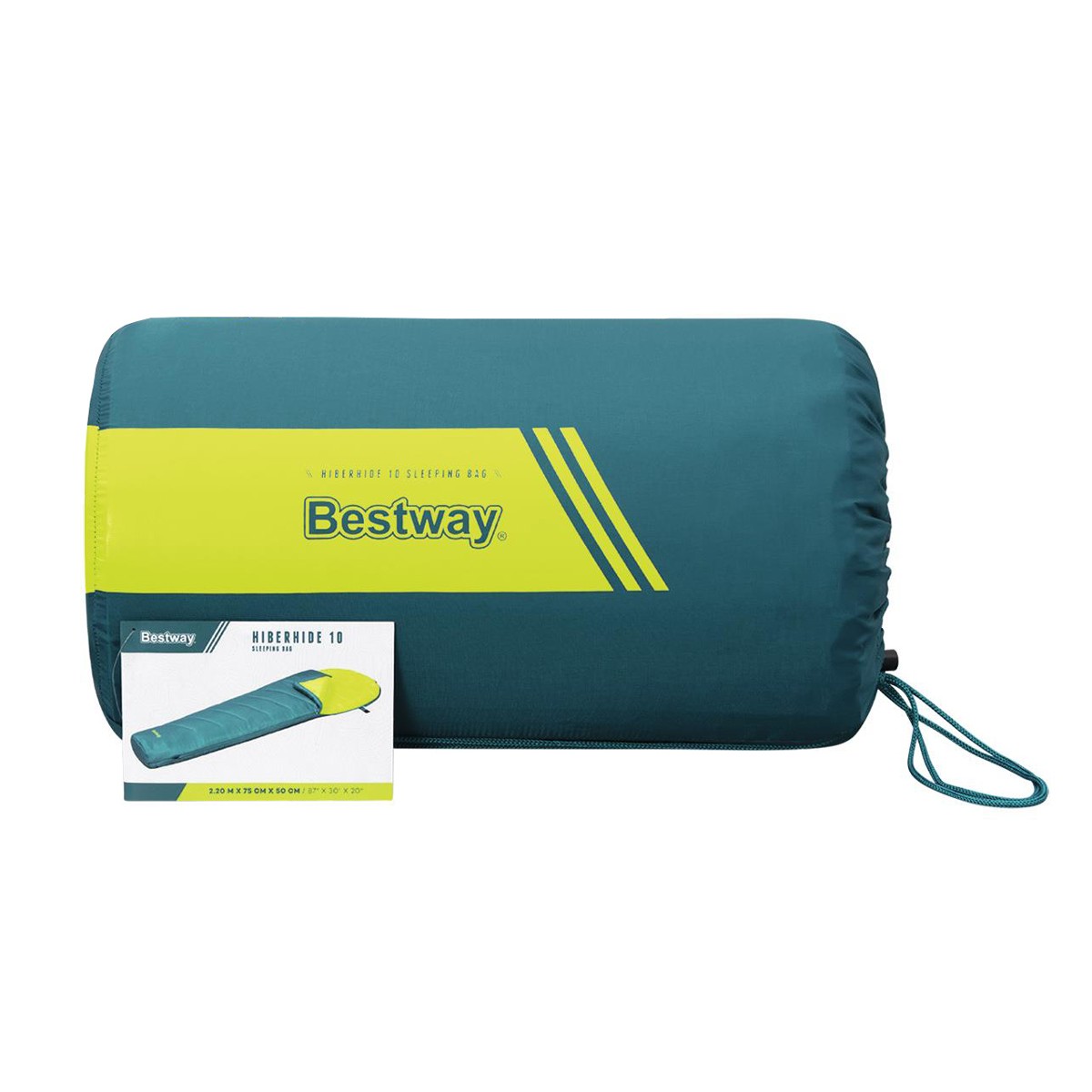 BESTWAY sleeping bag 68102, μονό, 220x75cm, πετρόλ