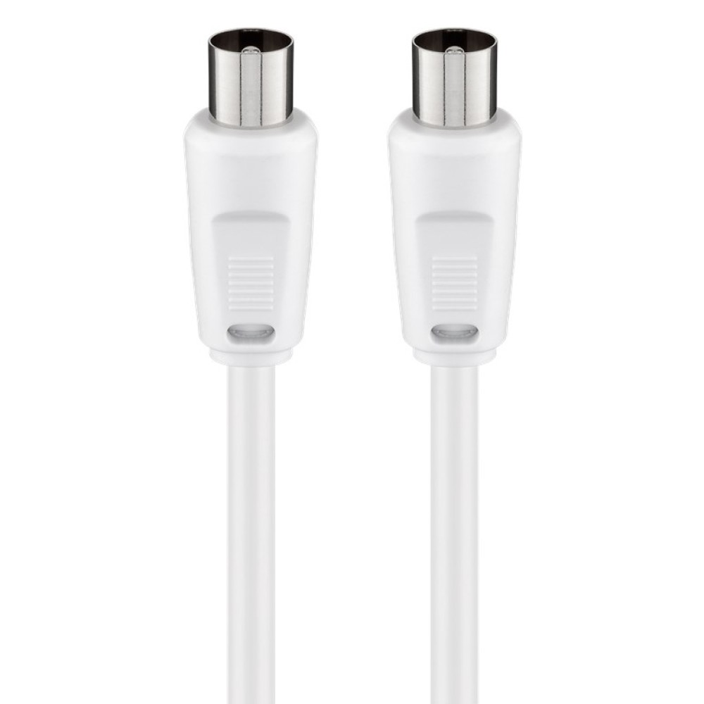 GOOBAY καλώδιο κεραίας αρσενικό 68147, <70dB, CCS, 2.5m, λευκό