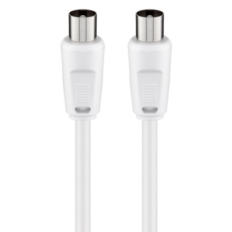 GOOBAY καλώδιο κεραίας αρσενικό 68149, <70dB, CCS, 5m, λευκό
