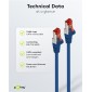 GOOBAY καλώδιο δικτύου 68267, CAT 6 S/FTP, copper, 250MHz, 1m, μπλε