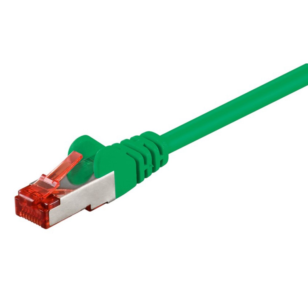 GOOBAY καλώδιο δικτύου 68289, CAT 6 S/FTP, copper, 250MHz, 1m, πράσινο