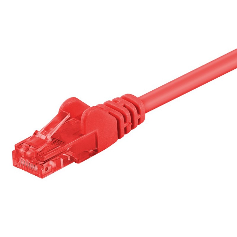 GOOBAY καλώδιο δικτύου 68436, CAT 6 U/UTP, CCA, 250MHz, 0.50m, κόκκινο