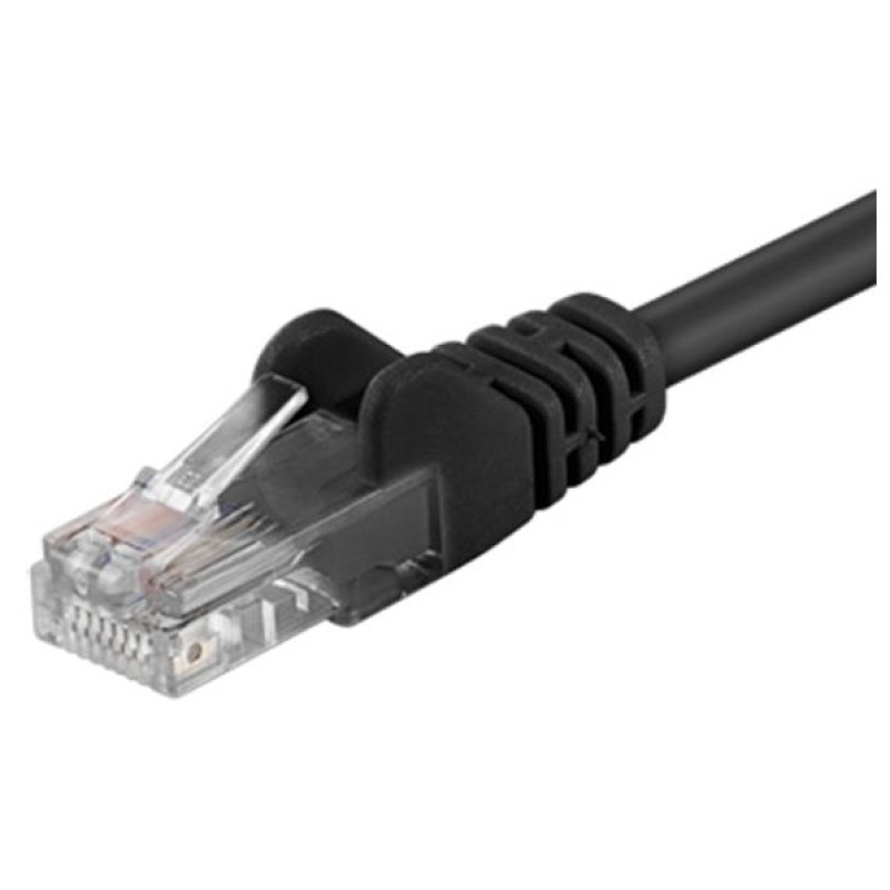 GΟOBAY καλώδιο δικτύου 68649, CAT 5e U/UTP, CCA, PVC, 3m, μαύρο