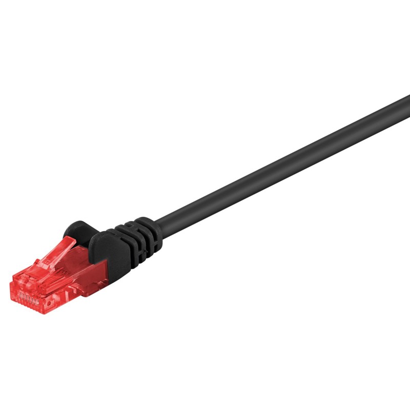 GOOBAY καλώδιο δικτύου 68680, CAT 6 U/UTP, CCA, 2m, μαύρο
