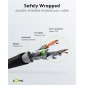 GOOBAY καλώδιο δικτύου 68696, CAT 6 S/FTP, copper, 250MHz, 2m, μαύρο