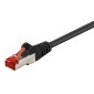 GOOBAY καλώδιο δικτύου 68696, CAT 6 S/FTP, copper, 250MHz, 2m, μαύρο