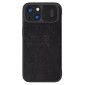 NILLKIN θήκη Qin Pro για iPhone 15 Plus, δερμάτινη, μαύρη