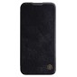 NILLKIN θήκη Qin Pro για iPhone 15 Plus, δερμάτινη, μαύρη