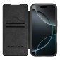 NILLKIN θήκη Qin Prop Leather για iPhone 16 Pro, δερμάτινη, μαύρη