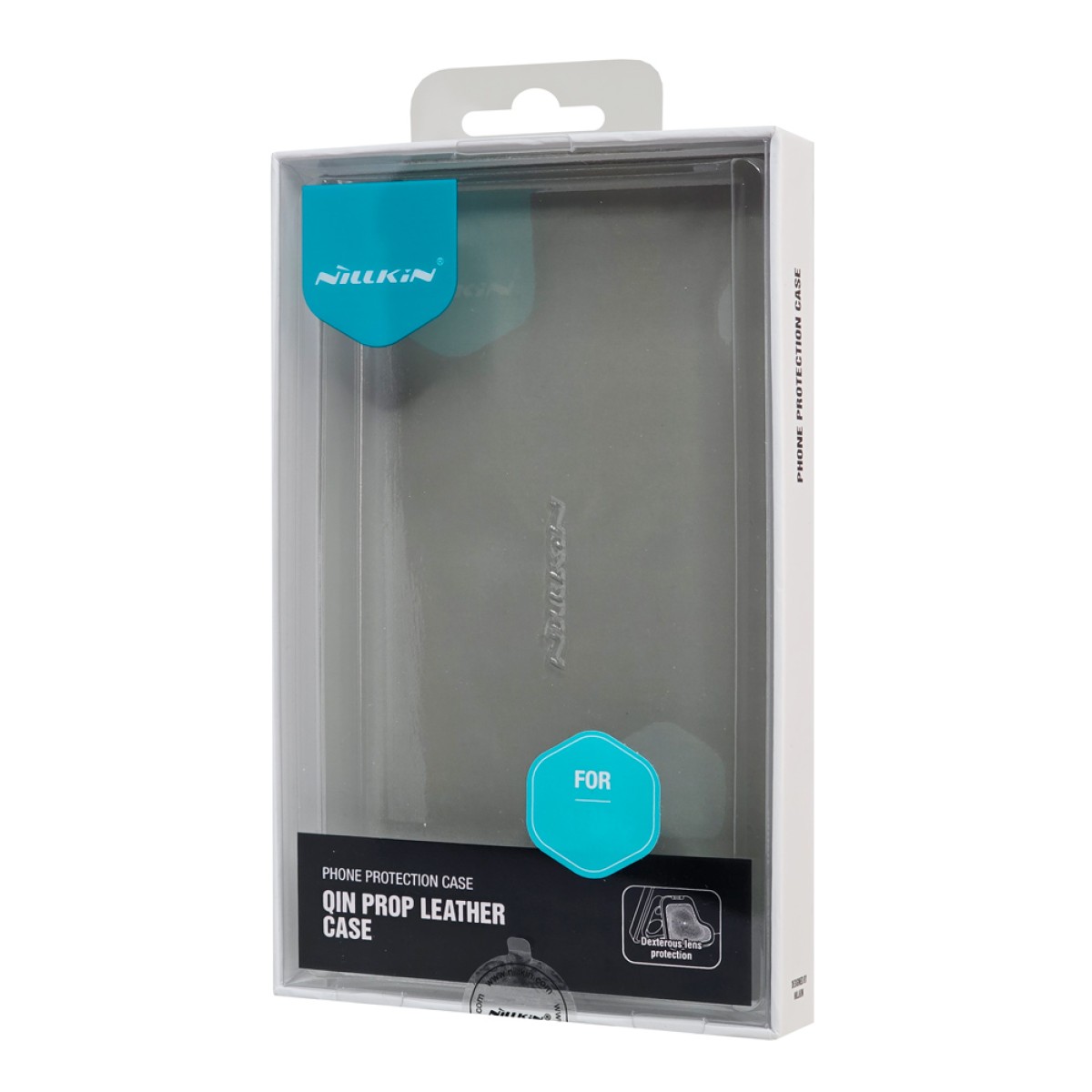 NILLKIN θήκη Qin Prop Leather για iPhone 16 Pro, δερμάτινη, μαύρη