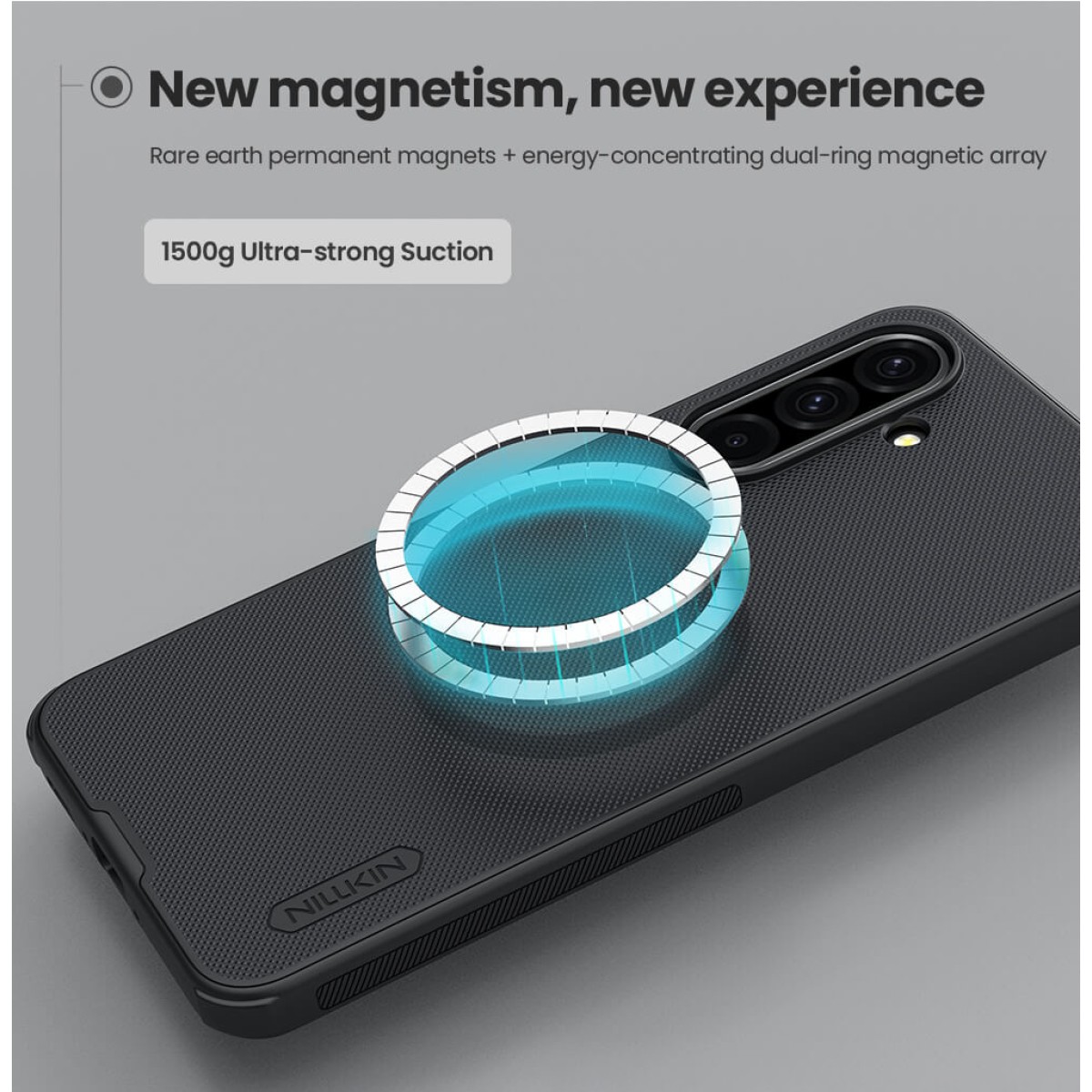 NILLKIN θήκη Super Frosted Shield Pro Magnetic για Samsung Galaxy A36 5G, μαύρη