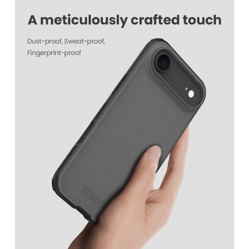 NILLKIN θήκη Super Frosted Shield Pro για Apple iPhone 17 Air, διάφανη/μαύρη