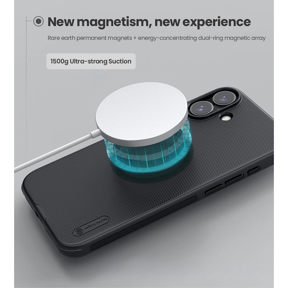NILLKIN θήκη Super Frosted Shield Pro Magnetic για Apple iPhone 17, μαύρη