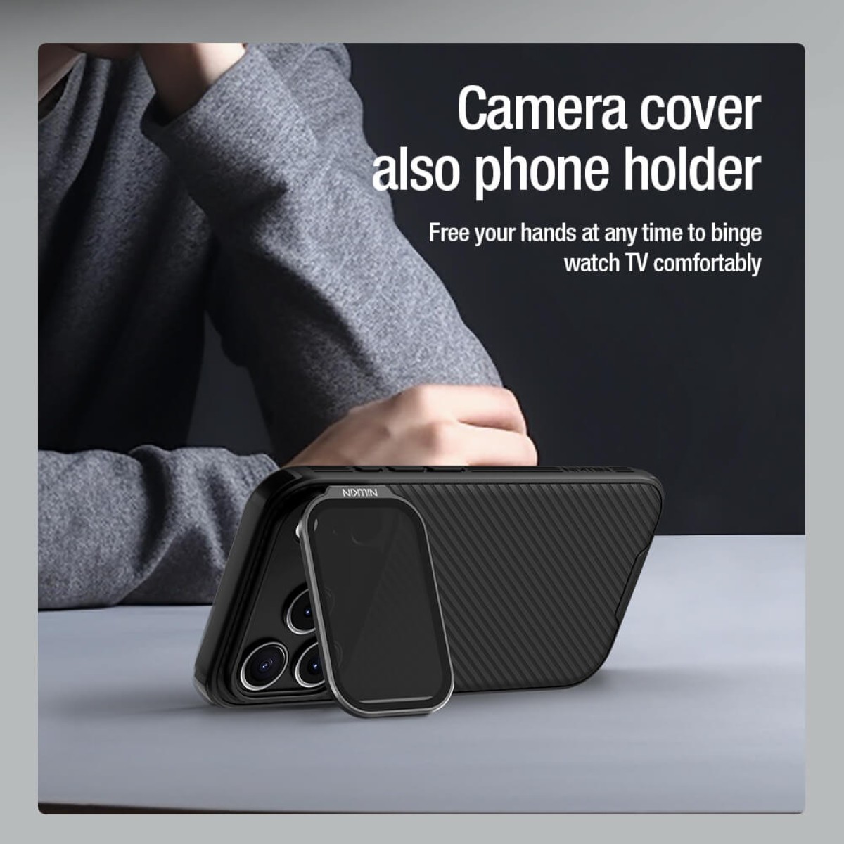 NILLKIN θήκη CamShield Prop για Apple iPhone 17 Pro, μαύρη
