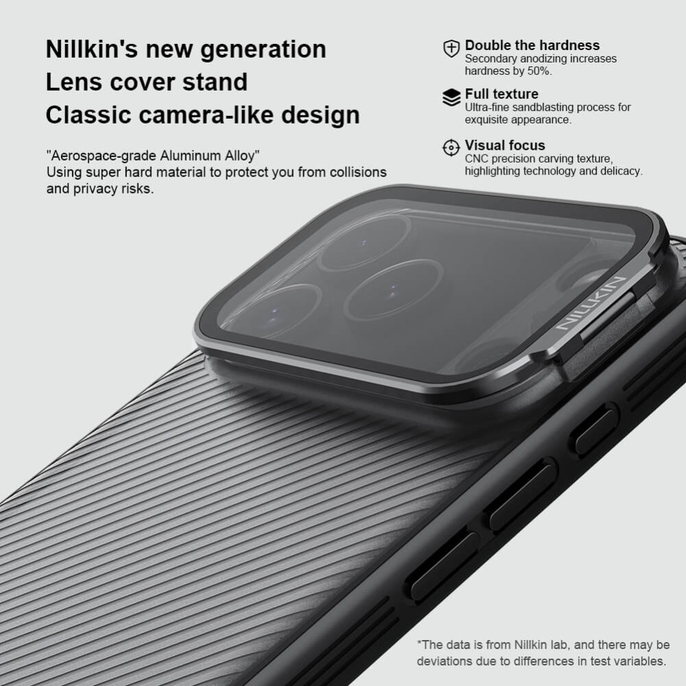 NILLKIN θήκη CamShield Prop για Apple iPhone 17 Pro Max, διάφανη/μαύρη