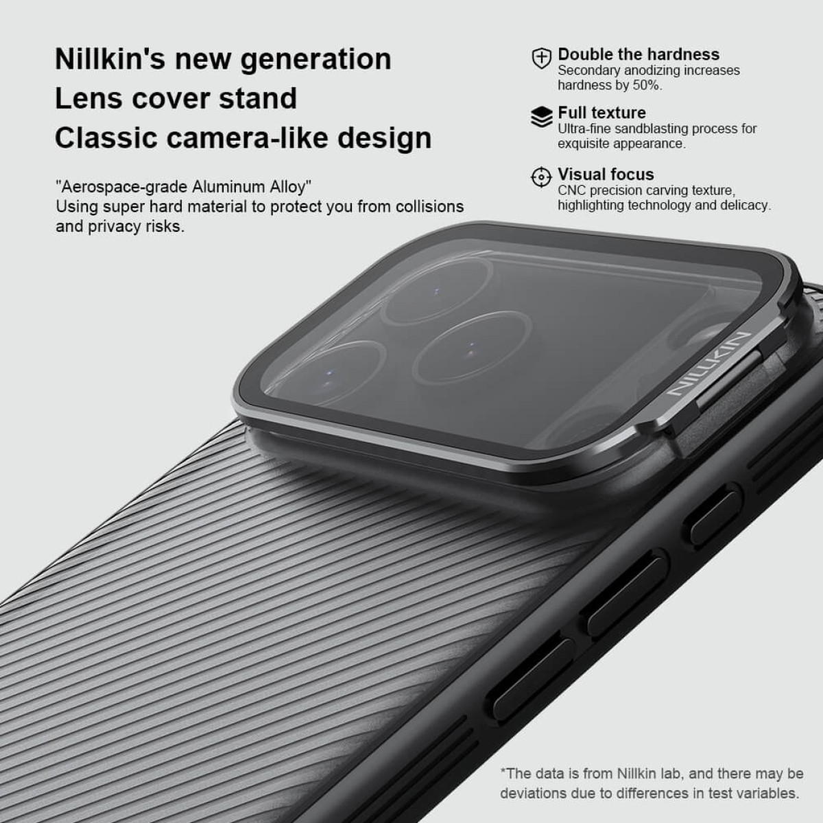 NILLKIN θήκη CamShield Prop για Apple iPhone 17 Pro Max, διάφανη/μαύρη