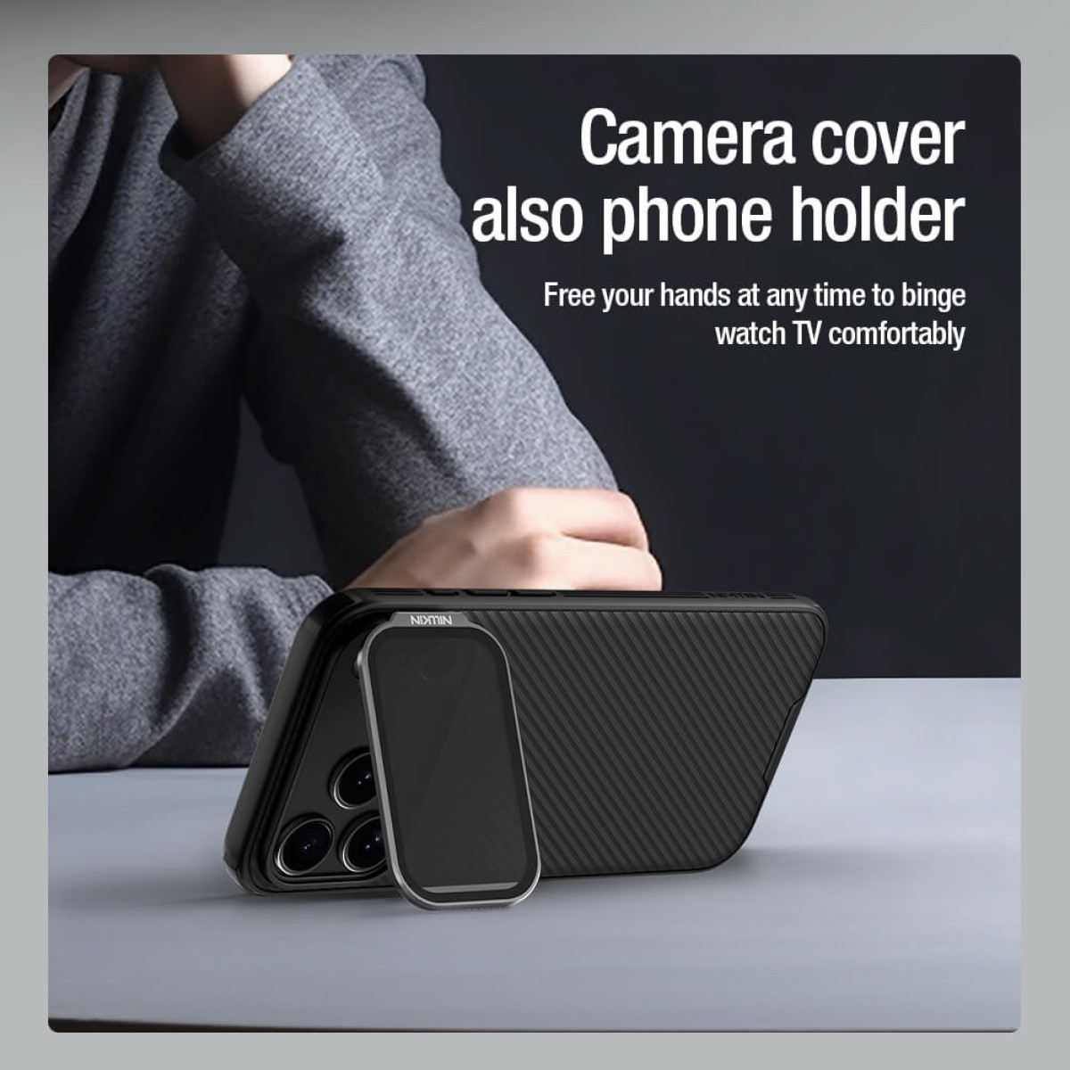 NILLKIN θήκη CamShield Prop για Apple iPhone 17 Pro Max, μαύρη