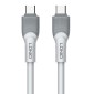 LDNIO καλώδιο USB-C σε USB-C LC601C, 100W PD, 1m, γκρι