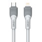 LDNIO καλώδιο Lightning σε USB-C LC601I, 30W PD, 1m, γκρι