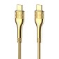 LDNIO καλώδιο USB-C σε USB-C LC651C, 65W, 1m, χρυσό