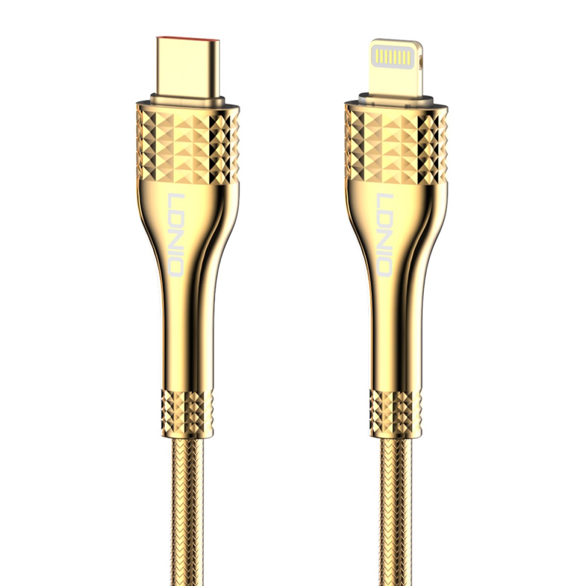 LDNIO καλώδιο Lightning σε USB-C LC651I, 30W, 1m, χρυσό