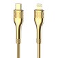 LDNIO καλώδιο Lightning σε USB-C LC651I, 30W, 1m, χρυσό