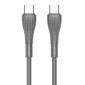 LDNIO καλώδιο USB-C σε USB-C LC671C, 65W PD, 1m, γκρι