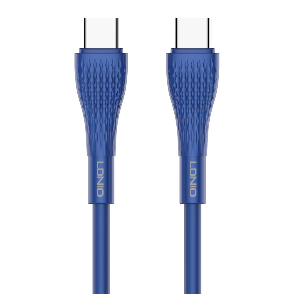 LDNIO καλώδιο USB-C σε USB-C LC672C, 65W PD, 2m, μπλε