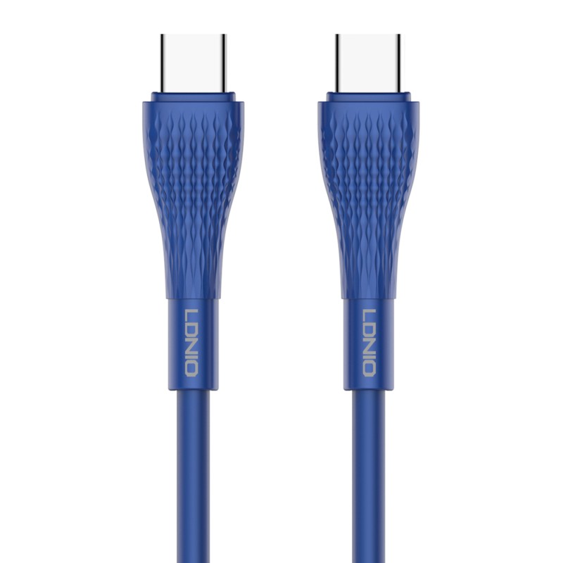 LDNIO καλώδιο USB-C σε USB-C LC672C, 65W PD, 2m, μπλε