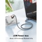 LDNIO καλώδιο USB-C σε USB-C LC861C, 65W PD, 1m, γκρι