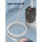 LDNIO καλώδιο Lightning σε USB-C LC861I, 30W PD, 1m, γκρι
