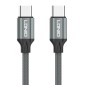 LDNIO καλώδιο USB-C σε USB-C LC442C, 65W PD, 2m, γκρι