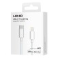 LDNIO καλώδιο Lightning σε USB-C MFi01, MFi, 30W, 480Mbps, 1m, λευκό