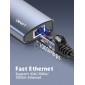 LDNIO docking station DS-16H, 6 θυρών, USB-C σύνδεση, 4K, 100W PD, γκρι