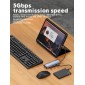 LDNIO docking station DS-16H, 6 θυρών, USB-C σύνδεση, 4K, 100W PD, γκρι