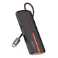LDNIO docking station DS-25H, 5 θυρών, USB-C σύνδεση, 4K, 100W PD, μαύρο