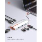 LDNIO docking station DS-26H, 6 θυρών, USB-C σύνδεση, 4K, 100W PD, λευκό