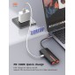 LDNIO docking station DS-26H, 6 θυρών, USB-C σύνδεση, 4K, 100W PD, λευκό
