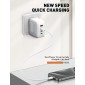 LDNIO καλώδιο USB-C iP-901c, 65W, 480Mbps, 1m, λευκό
