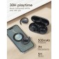 LDNIO earphones με θήκη φόρτισης T07, OWS Bone Conduction, 15mm, 60/500mAh, μαύρα