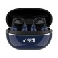 LDNIO earphones με θήκη φόρτισης T09, OWS, Φ10mm, 35/400mAh, μπλε