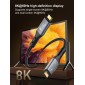 LDNIO καλώδιο USB-C TC-11c, 240W, 40Gbps, 8K/60Hz, 1m, μαύρο