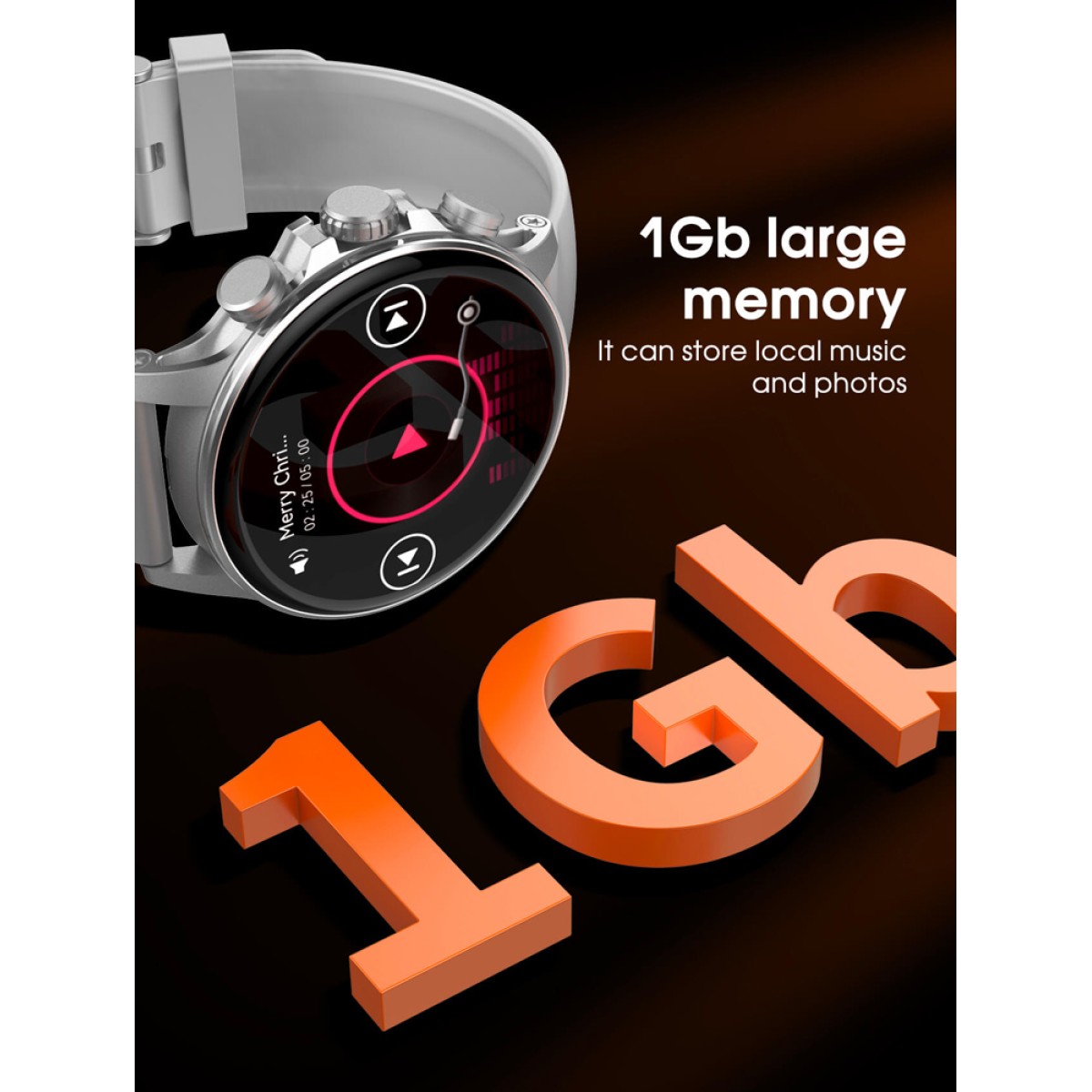 LDNIO smartwatch SW01, heart rate, 1.58" AMOLED, lP68, μαύρο