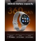 LDNIO smartwatch SW01, heart rate, 1.58" AMOLED, lP68, μαύρο