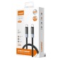 LDNIO καλώδιο USB-C LC242c, flat, 65W, 480Mbps, 2m, μαύρο