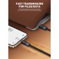 LDNIO καλώδιο Lightning σε USB LS242i, flat, 30W, 480Mbps, 2m, μαύρο