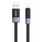 LDNIO καλώδιο Lightning σε USB LS242i, flat, 30W, 480Mbps, 2m, μαύρο