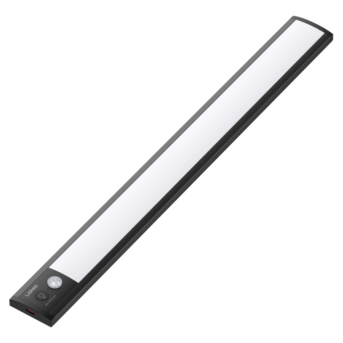 LDNIO LED φωτιστικό τοίχου/ντουλάπας Y5 με αισθητήρα κίνησης, 410x42x14.5mm, μαύρο